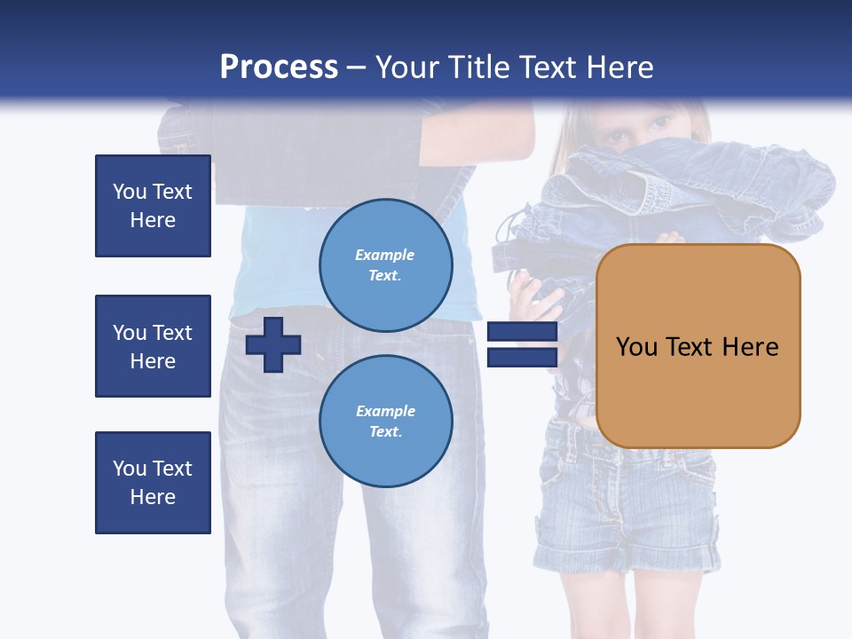 Clothing Pile Beautiful PowerPoint Template