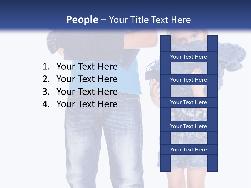 Clothing Pile Beautiful PowerPoint Template