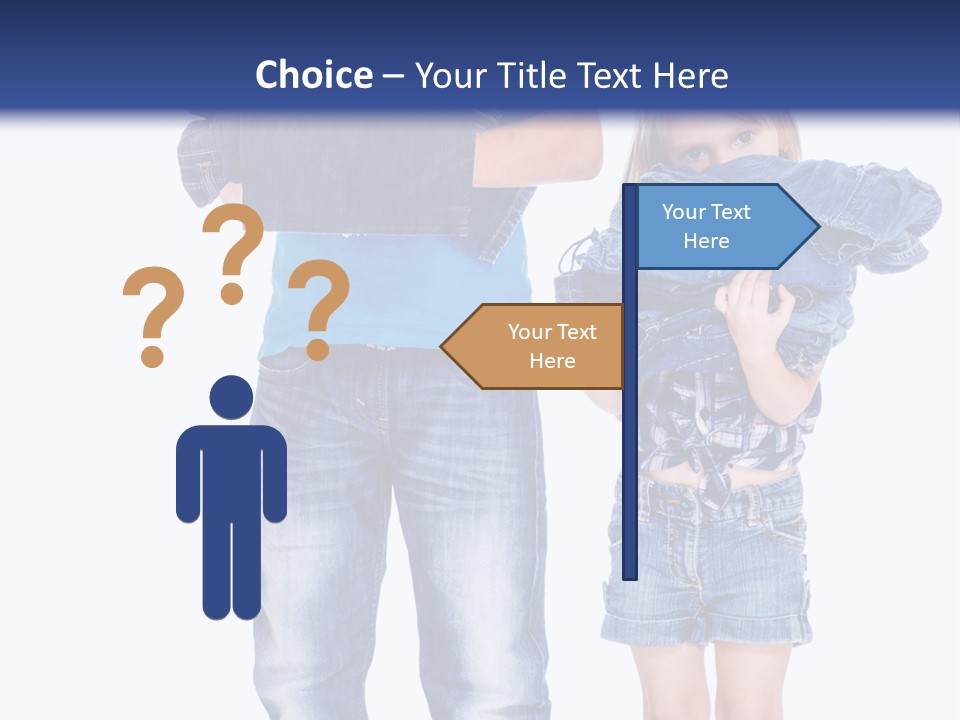 Clothing Pile Beautiful PowerPoint Template