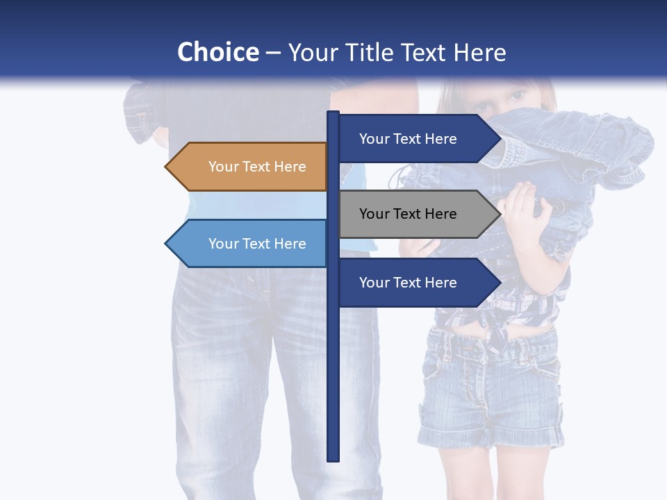 Clothing Pile Beautiful PowerPoint Template