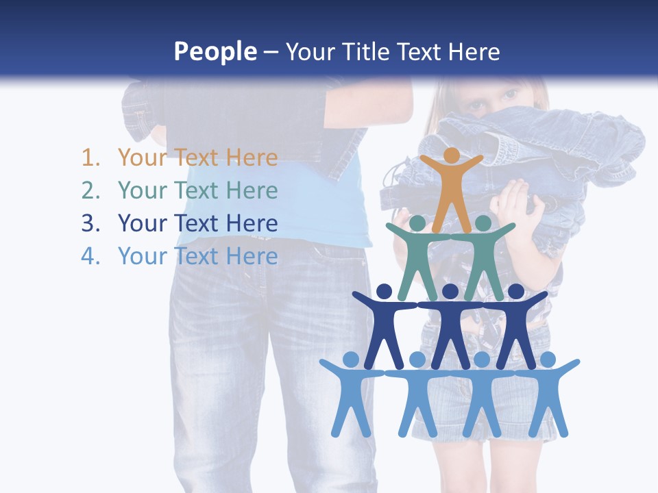 Clothing Pile Beautiful PowerPoint Template