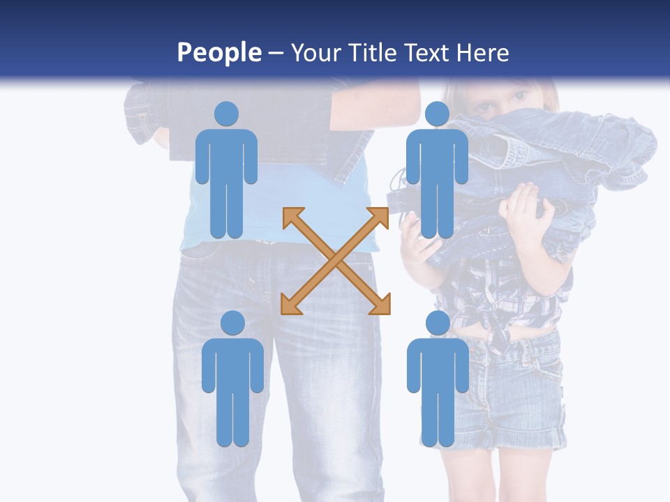 Clothing Pile Beautiful PowerPoint Template