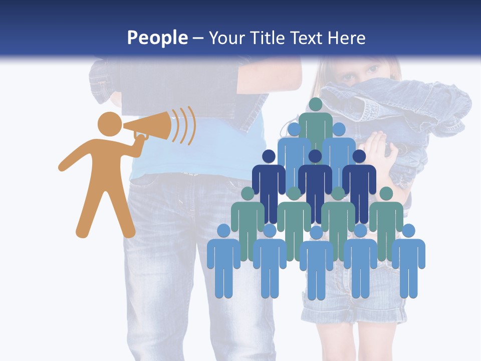 Clothing Pile Beautiful PowerPoint Template