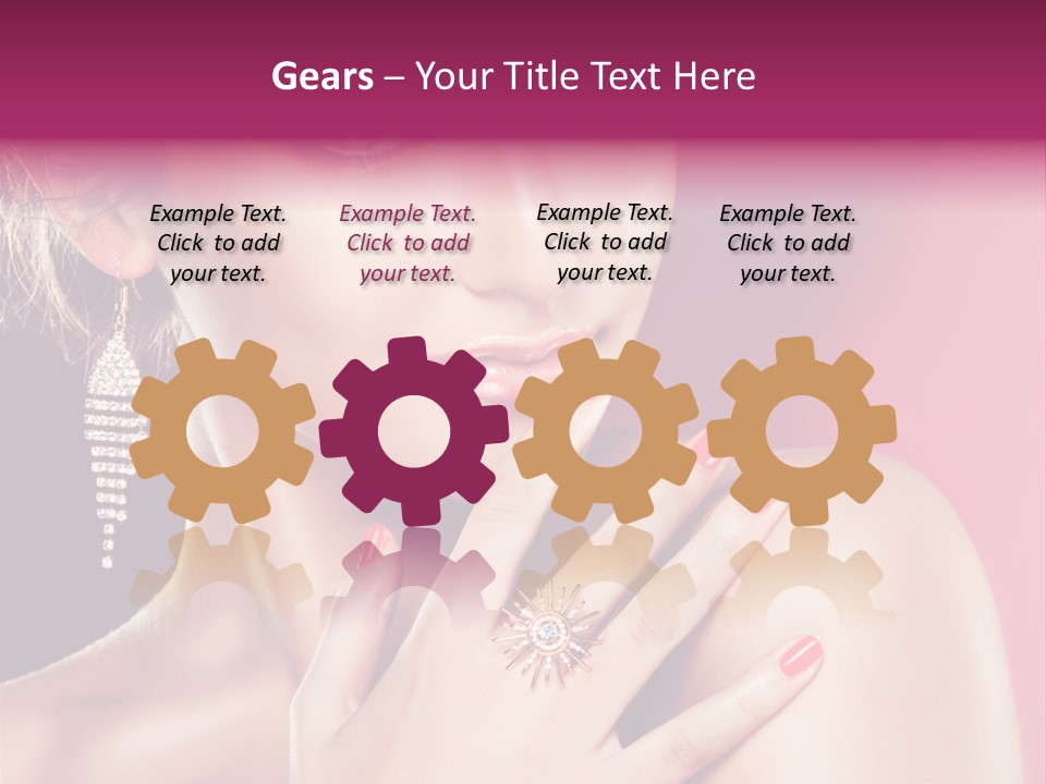 Skincare Hands Hair PowerPoint Template