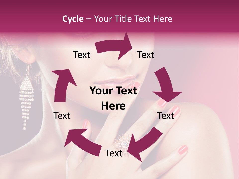 Skincare Hands Hair PowerPoint Template