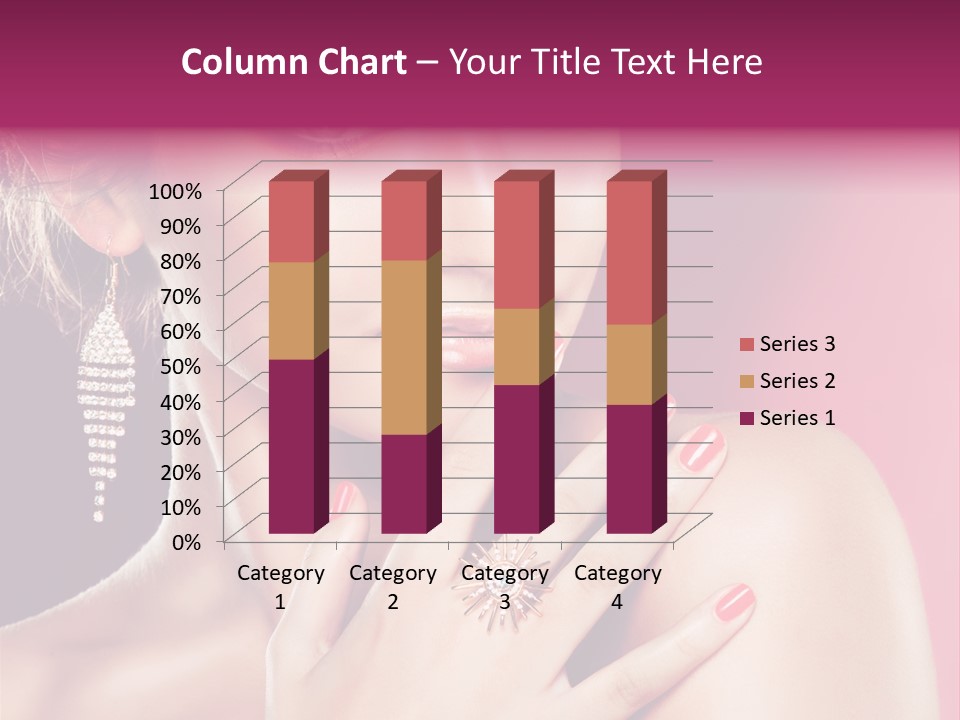 Skincare Hands Hair PowerPoint Template