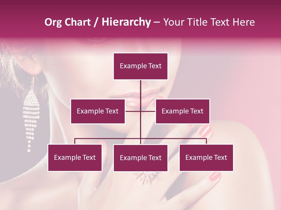 Skincare Hands Hair PowerPoint Template