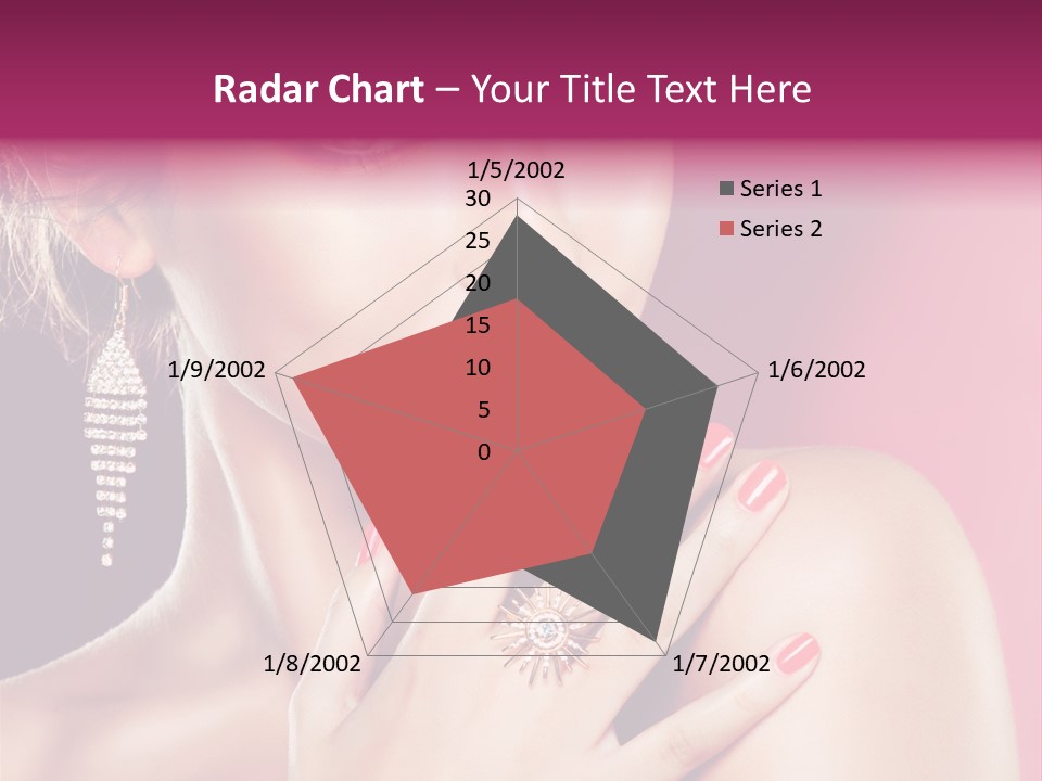 Skincare Hands Hair PowerPoint Template