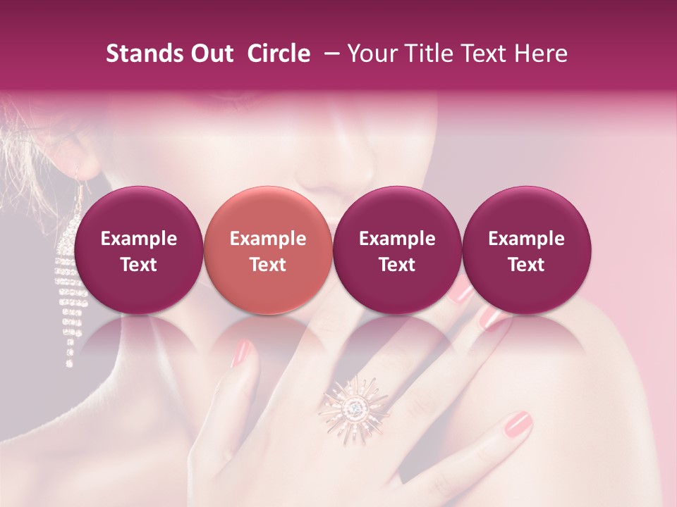 Skincare Hands Hair PowerPoint Template