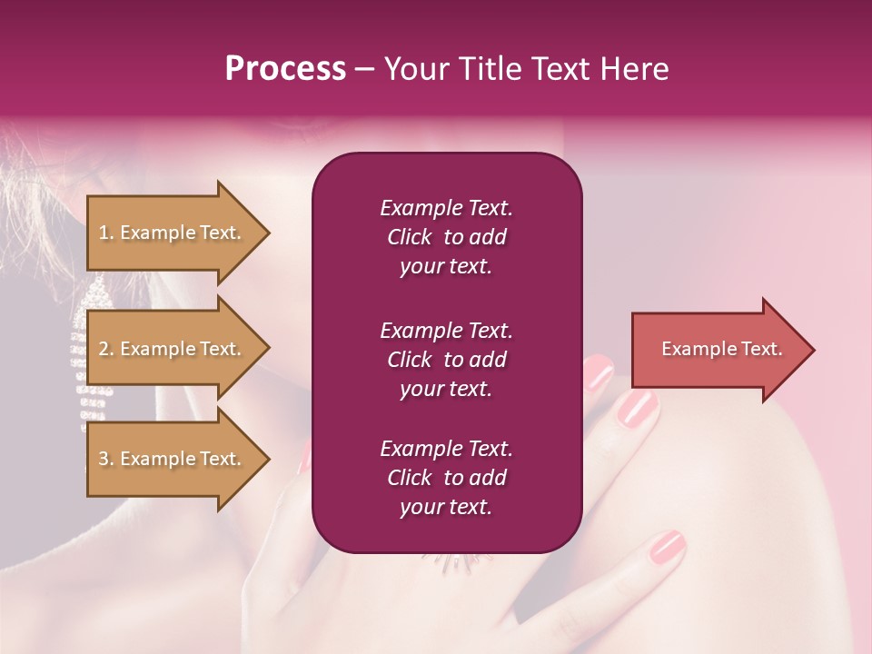 Skincare Hands Hair PowerPoint Template