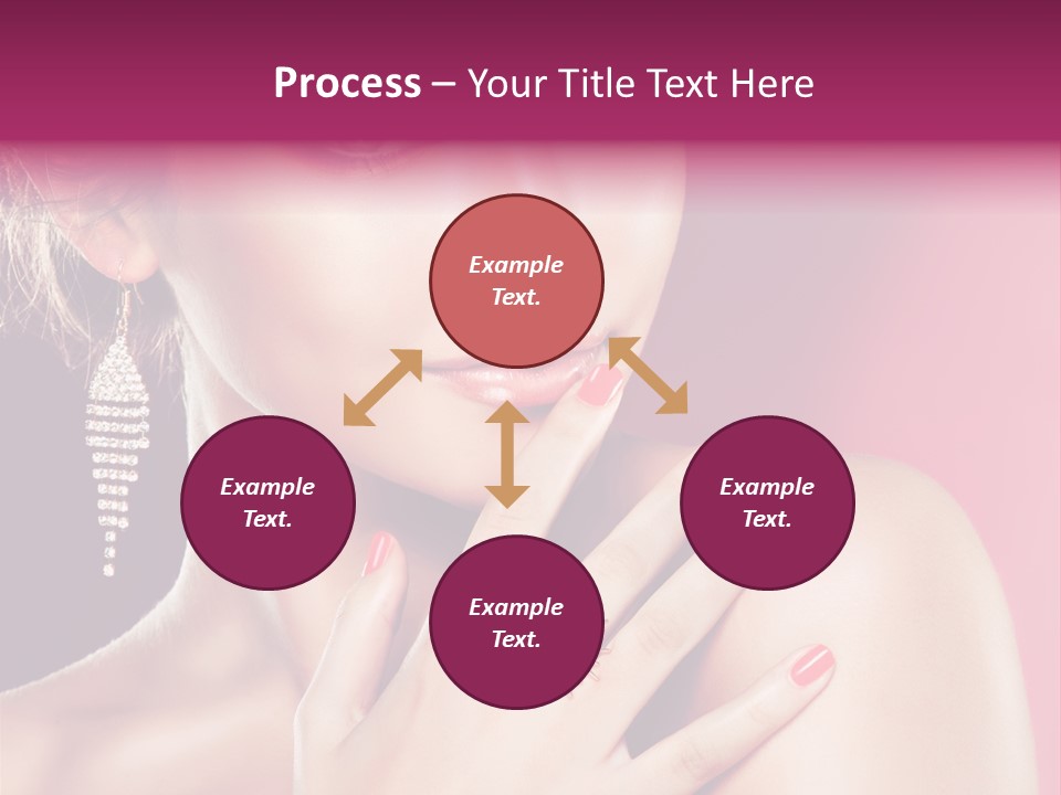 Skincare Hands Hair PowerPoint Template