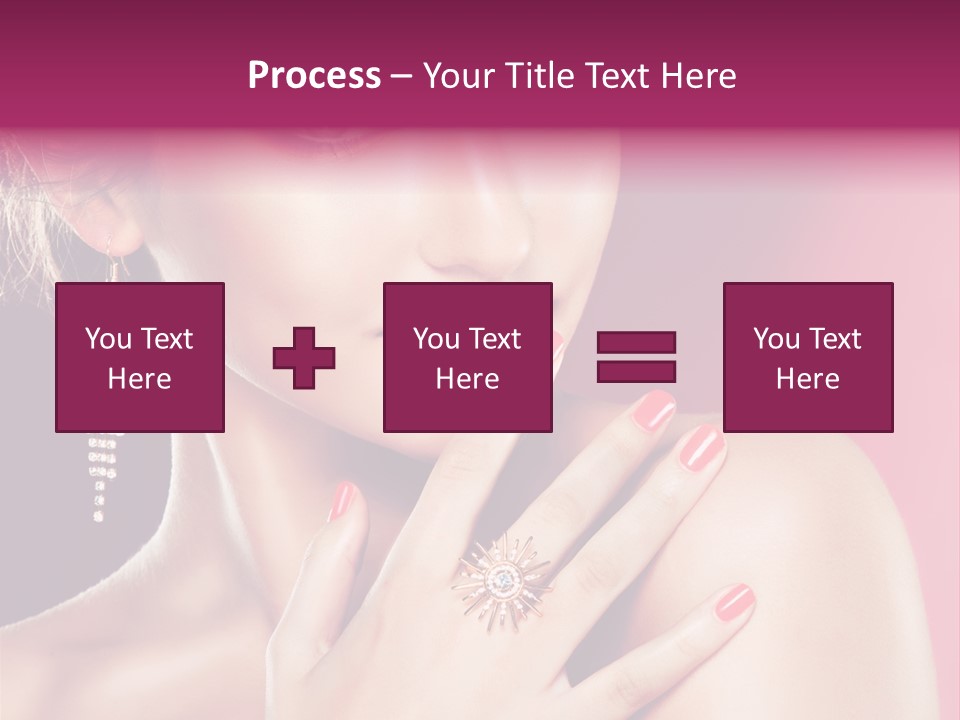 Skincare Hands Hair PowerPoint Template