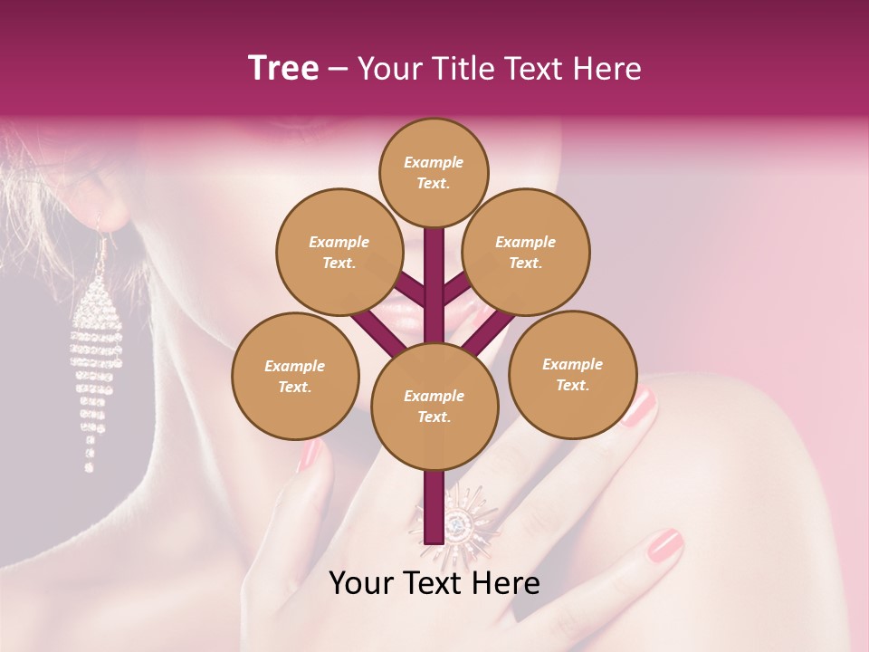 Skincare Hands Hair PowerPoint Template