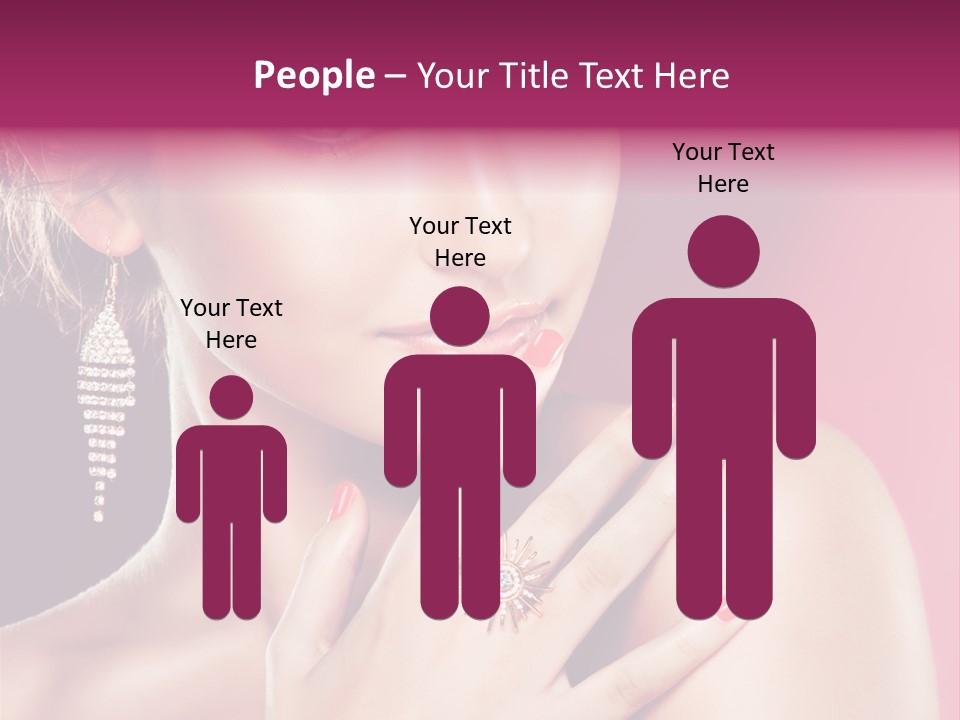 Skincare Hands Hair PowerPoint Template