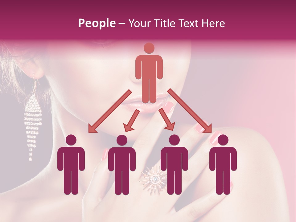 Skincare Hands Hair PowerPoint Template