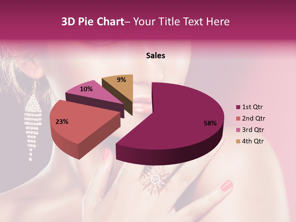 Skincare Hands Hair PowerPoint Template