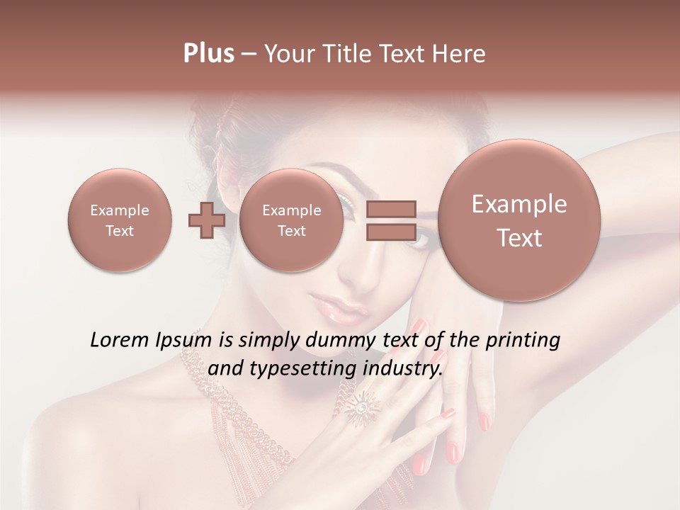 Hair Makeup Hairstyle PowerPoint Template