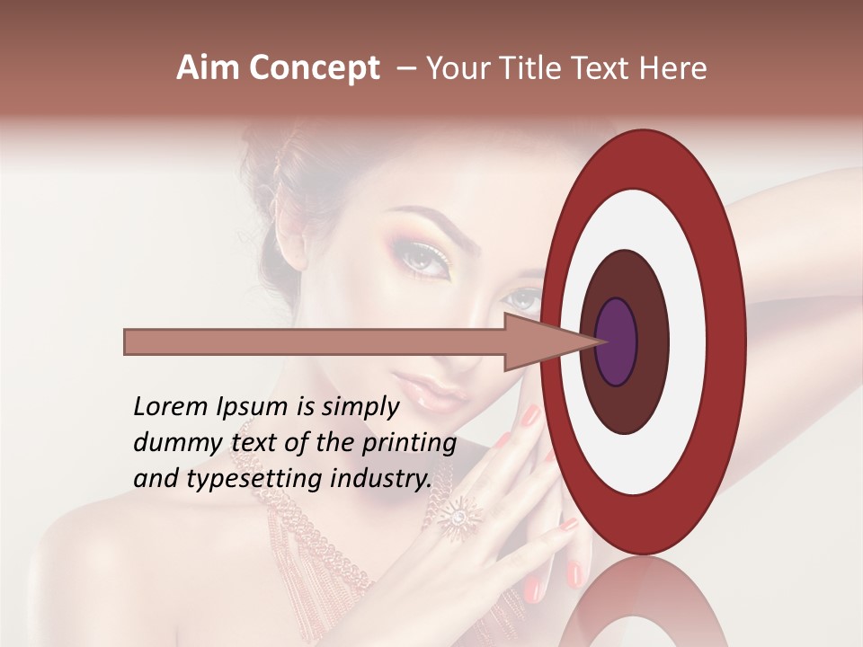 Hair Makeup Hairstyle PowerPoint Template