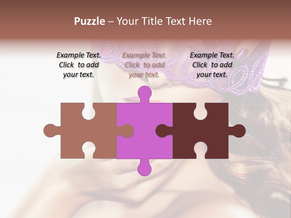 Portrait Fingers Eyes PowerPoint Template