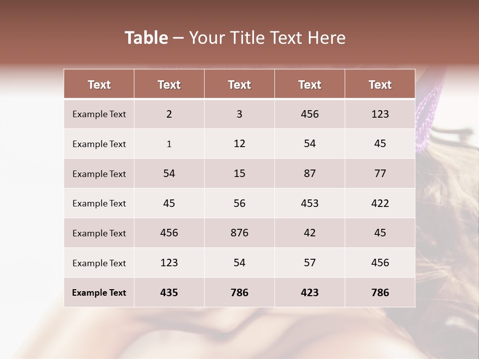 Portrait Fingers Eyes PowerPoint Template