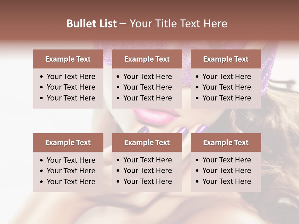 Portrait Fingers Eyes PowerPoint Template