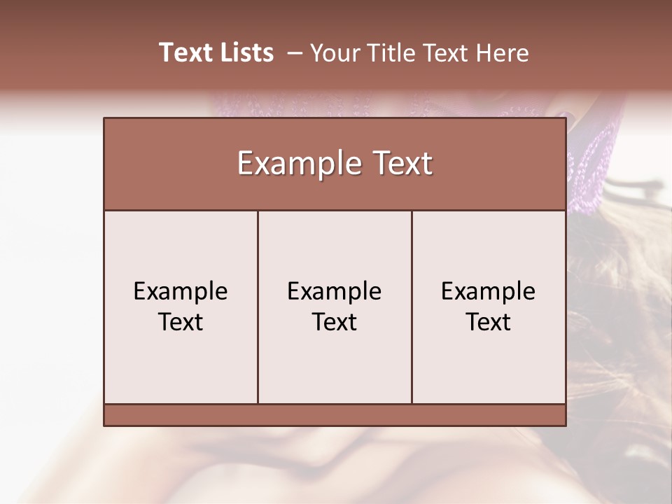 Portrait Fingers Eyes PowerPoint Template