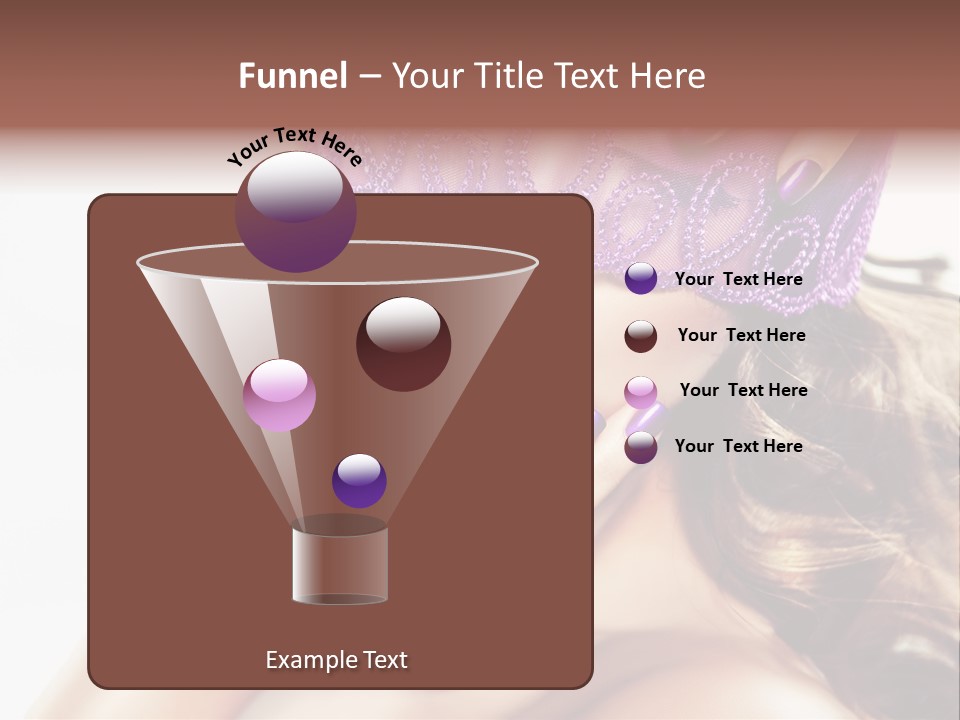 Portrait Fingers Eyes PowerPoint Template