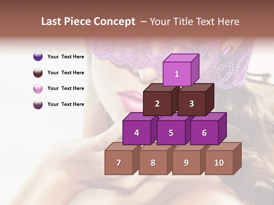 Portrait Fingers Eyes PowerPoint Template