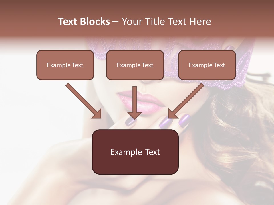 Portrait Fingers Eyes PowerPoint Template