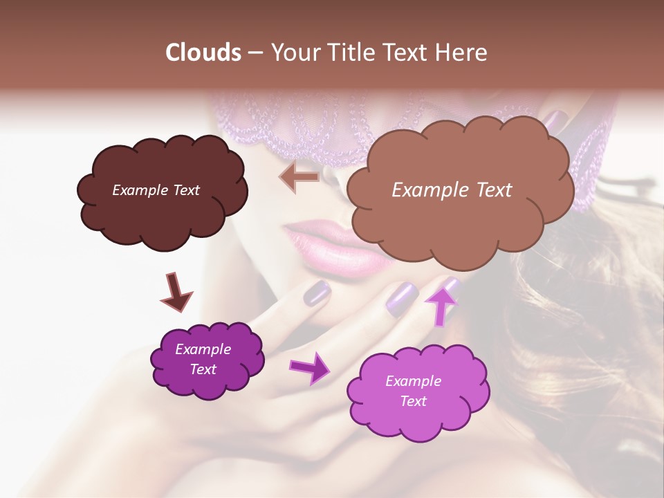 Portrait Fingers Eyes PowerPoint Template