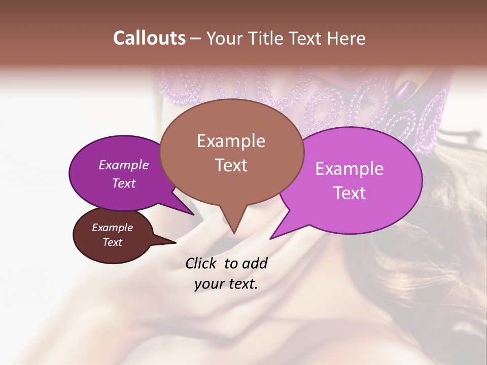 Portrait Fingers Eyes PowerPoint Template