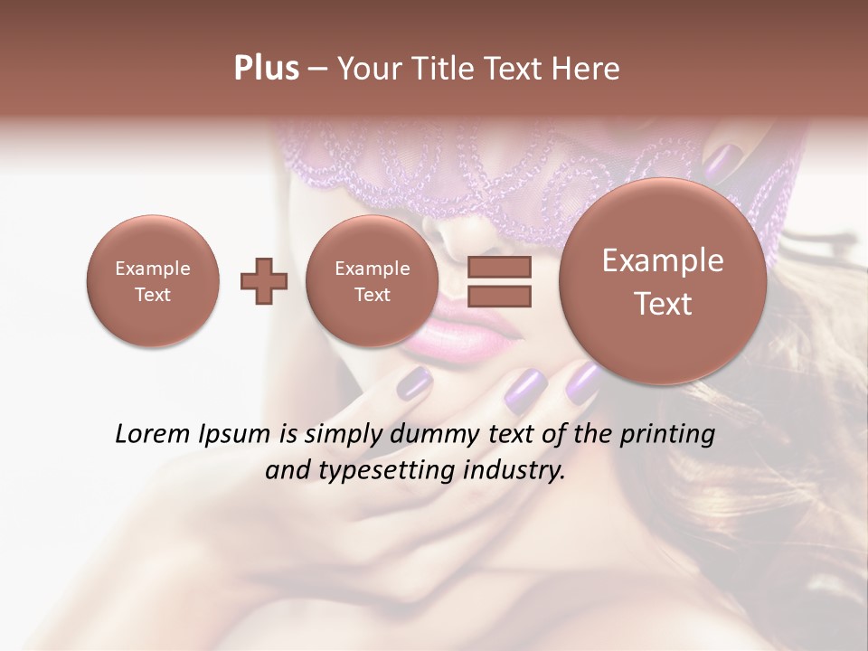 Portrait Fingers Eyes PowerPoint Template