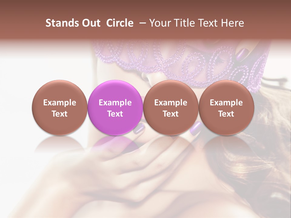 Portrait Fingers Eyes PowerPoint Template