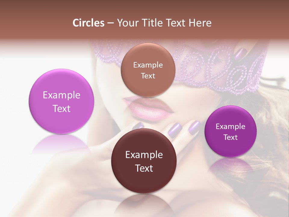 Portrait Fingers Eyes PowerPoint Template