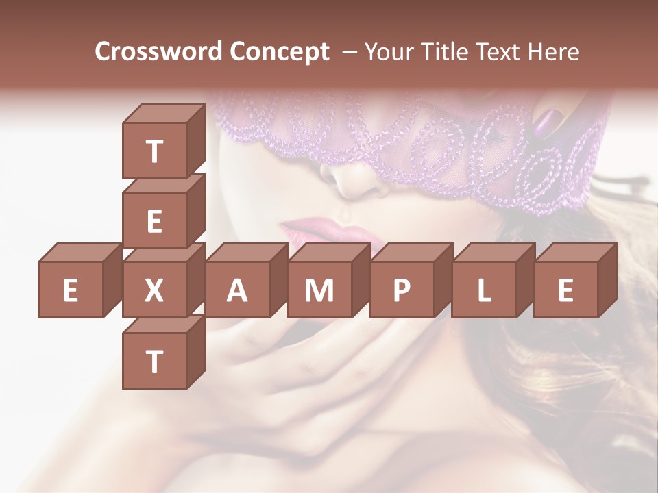 Portrait Fingers Eyes PowerPoint Template