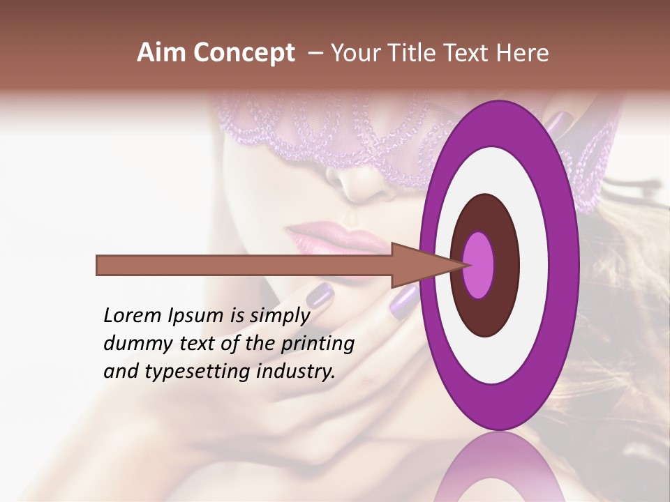 Portrait Fingers Eyes PowerPoint Template