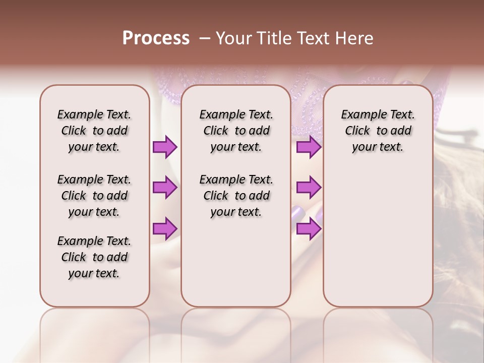 Portrait Fingers Eyes PowerPoint Template