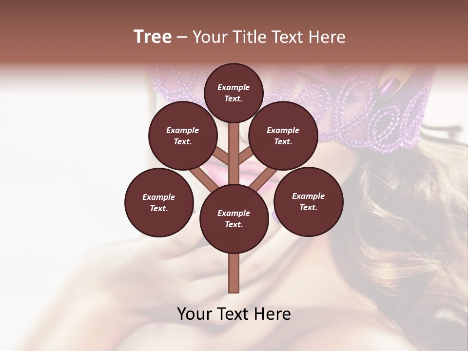 Portrait Fingers Eyes PowerPoint Template