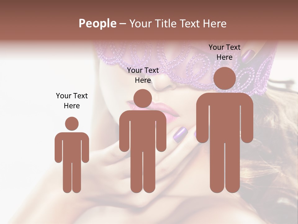 Portrait Fingers Eyes PowerPoint Template