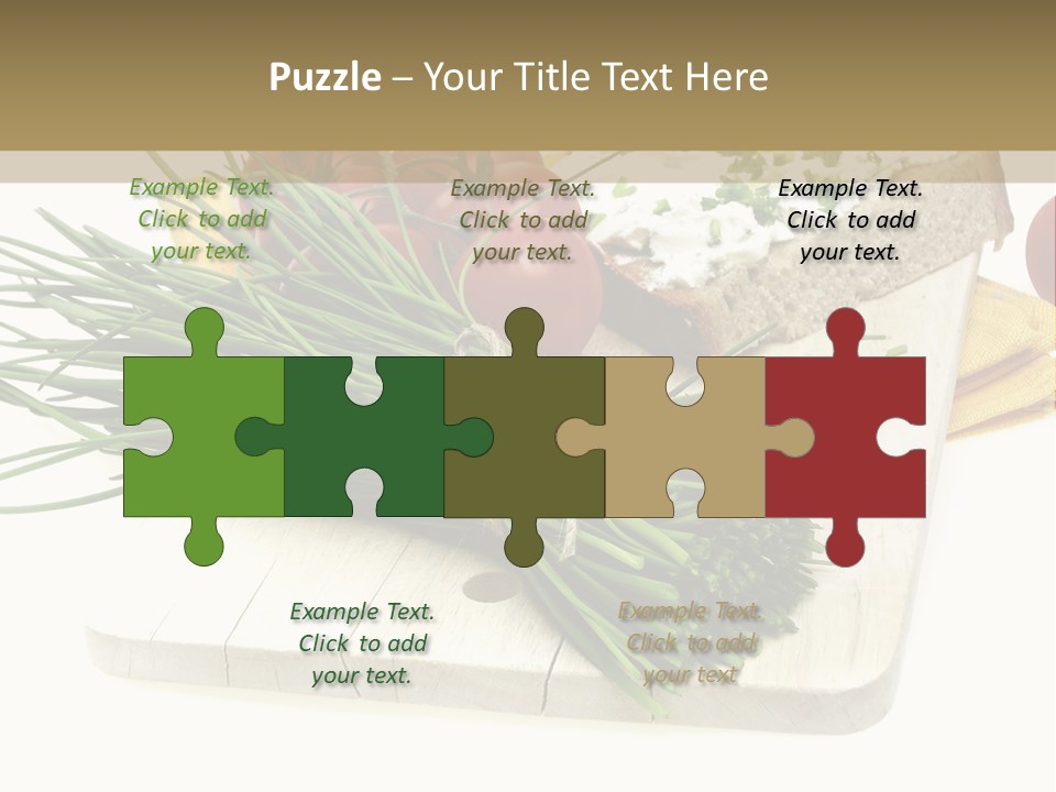 Cleba White Background Gourmet PowerPoint Template