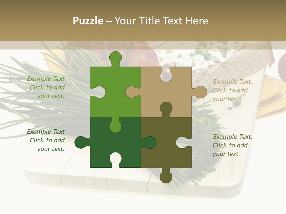 Cleba White Background Gourmet PowerPoint Template