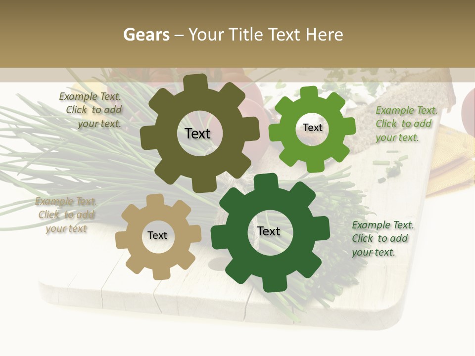 Cleba White Background Gourmet PowerPoint Template