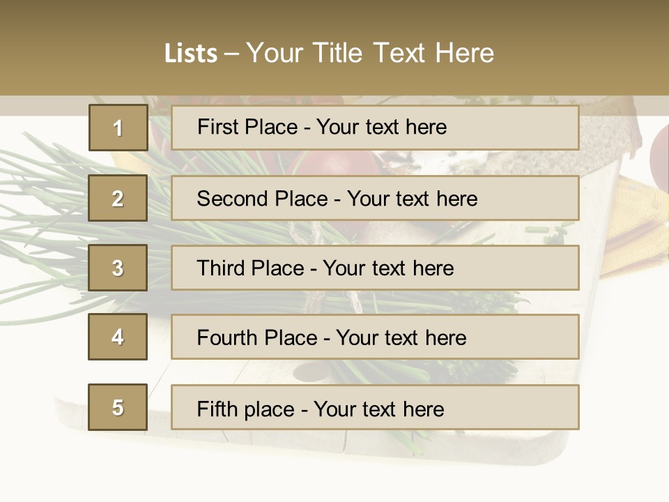 Cleba White Background Gourmet PowerPoint Template