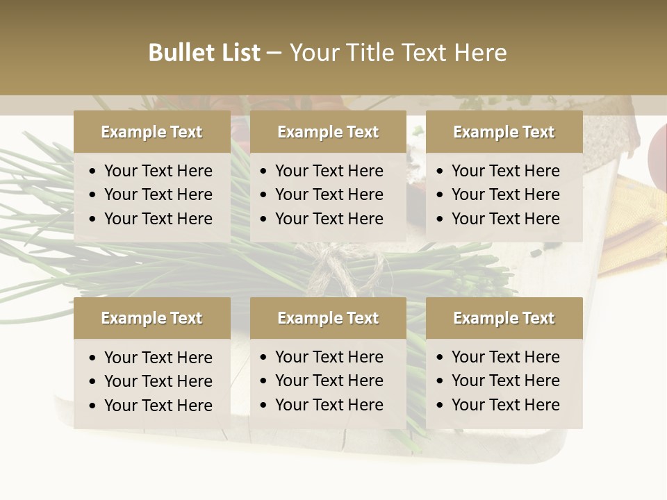 Cleba White Background Gourmet PowerPoint Template