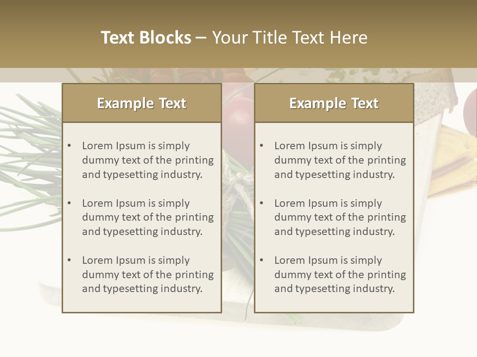 Cleba White Background Gourmet PowerPoint Template