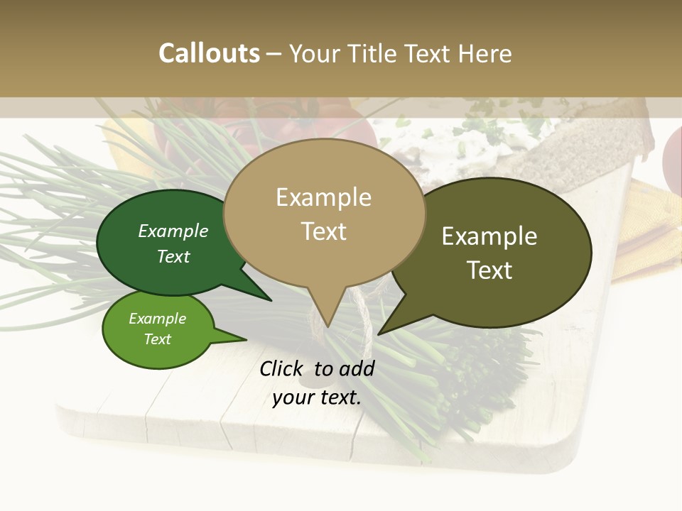 Cleba White Background Gourmet PowerPoint Template