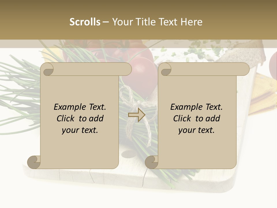 Cleba White Background Gourmet PowerPoint Template
