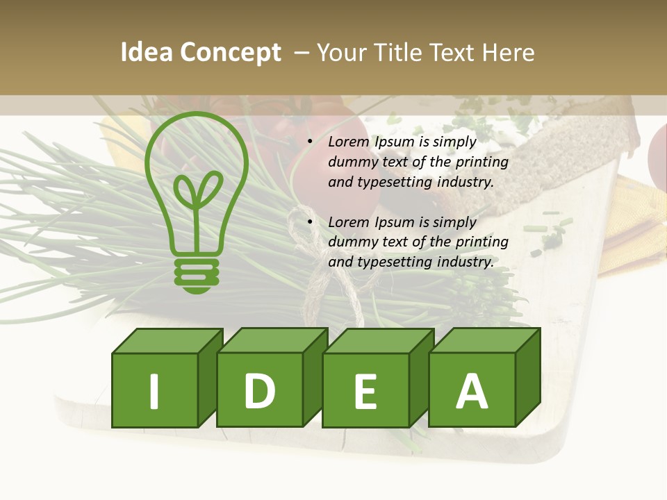 Cleba White Background Gourmet PowerPoint Template