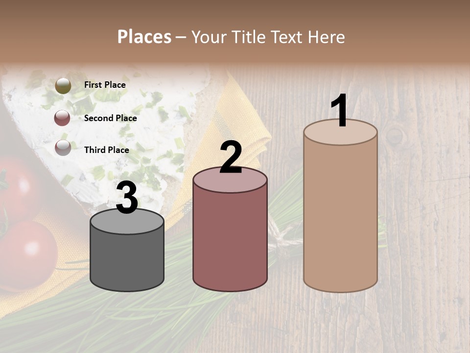 Aroma Chives Wood PowerPoint Template