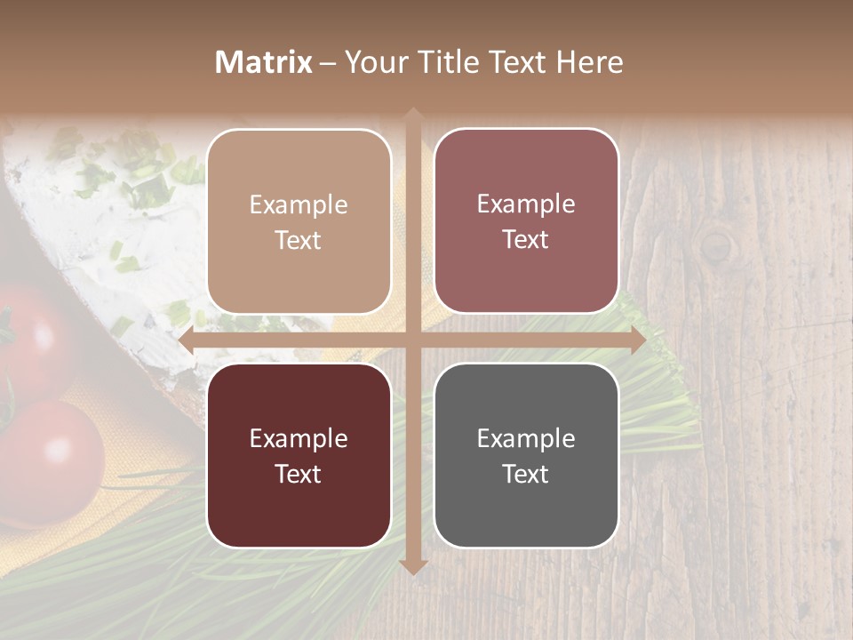 Aroma Chives Wood PowerPoint Template